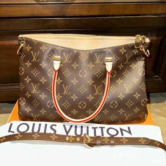 Louis Vuitton Pallas Tote Monogram Canvas Tote Tan - Picture 3 of 16